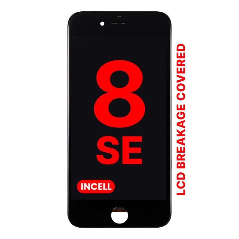 LCD displej s ocelovou deskou pro iPhone 8 / SE (2020 / 2022) (Aftermarket Pro: XO7 Incell) (černá)