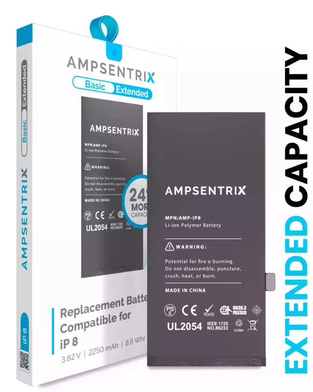 Baterie pro iPhone 8 (AmpSentrix Basic Extended)