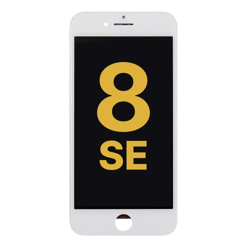 LCD displej s ocelovou deskou pro iPhone 8 / SE (2020 / 2022) (repasovaný) (bílá)