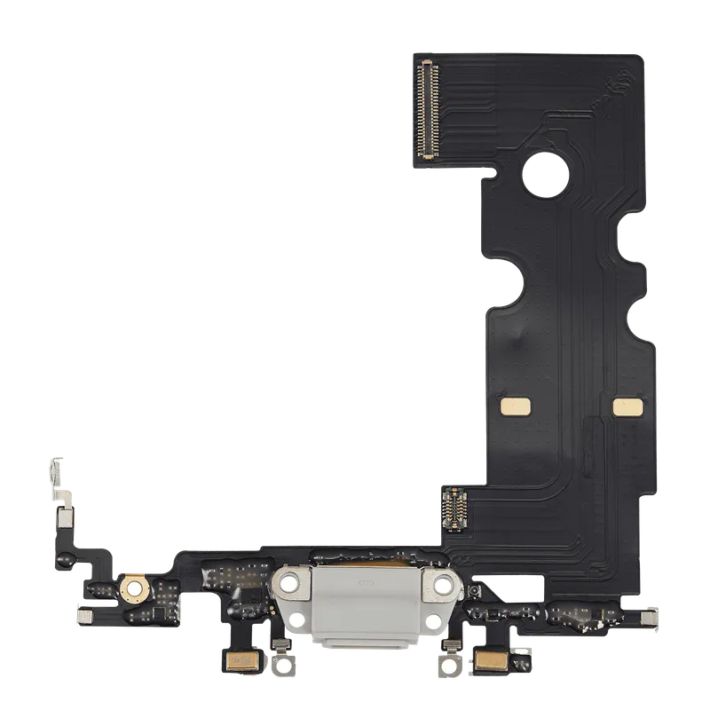 Flex kabel nabíjecího konektoru pro iPhone 8 (Aftermarket) (stříbrná)