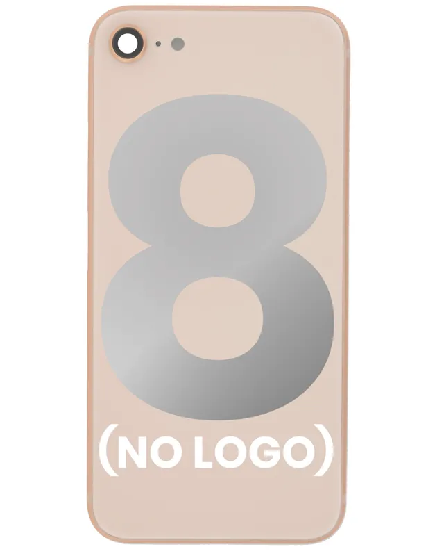 Zadní sklo se sklíčkem zadní kamery pro iPhone 8 (Aftermarket) (bez loga) (zlatá)