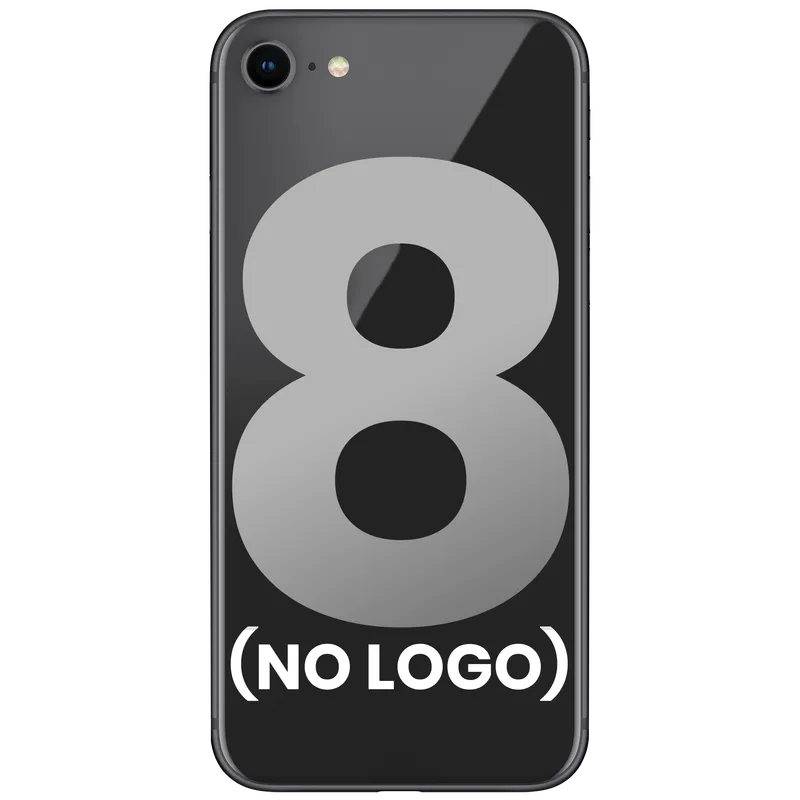 Zadní sklo se sklíčkem zadní kamery pro iPhone 8 (bez loga) (vesmírně šedá)
