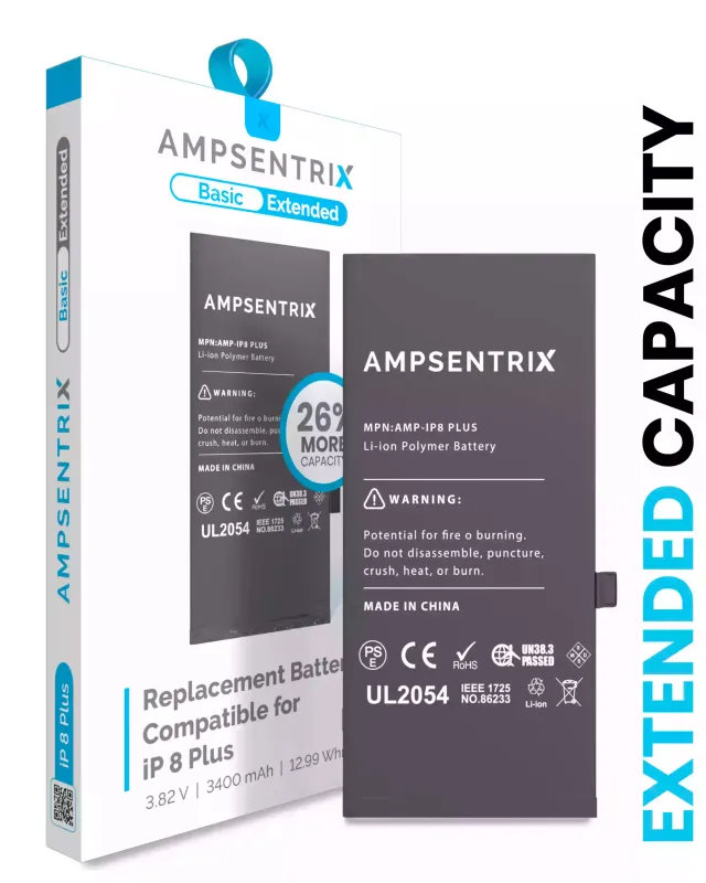 Baterie pro iPhone 8 Plus (AmpSentrix Basic Extended)