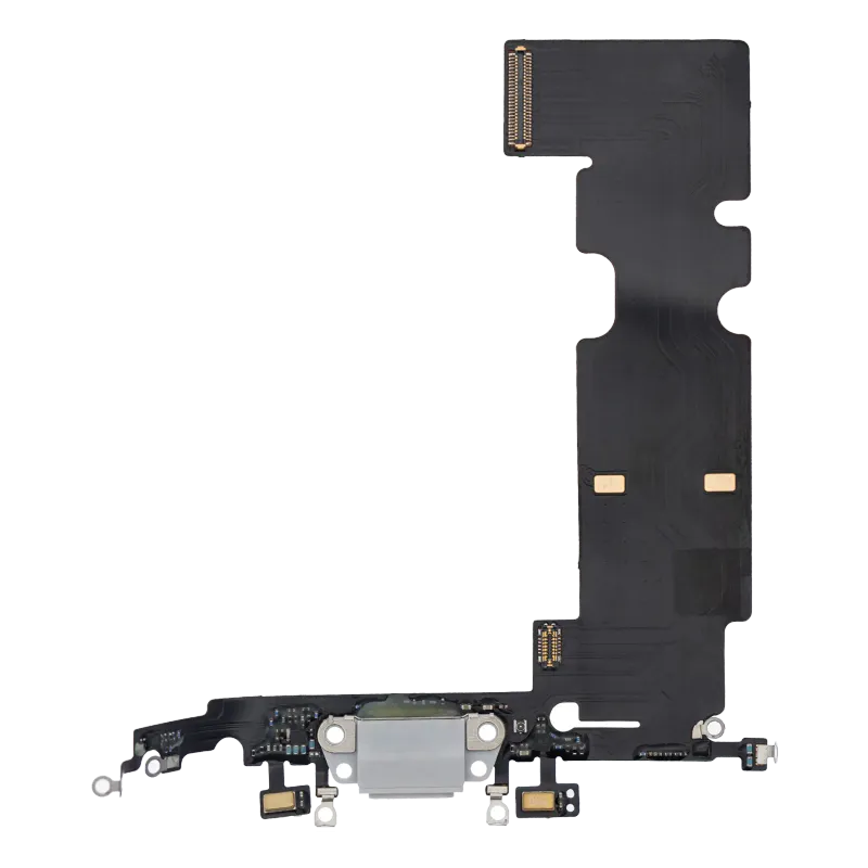 Flex kabel nabíjecího konektoru pro iPhone 8 Plus (Aftermarket) (stříbrná)