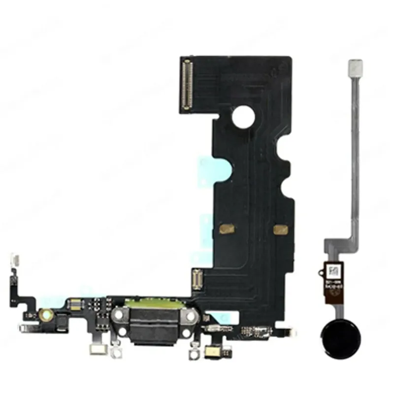 Náhrada tlačítka Home s nabíjecím konektorem pro iPhone 8 Plus (vesmírně šedá) (Version 2)