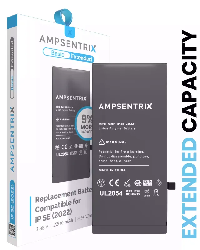 Baterie pro iPhone SE (2022) (AmpSentrix Basic Extended)