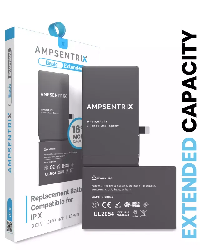 Baterie pro iPhone X (AmpSentrix Basic Extended)