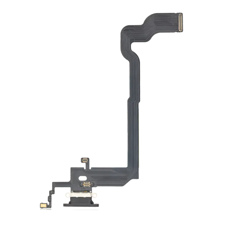 Flex kabel nabíjecího konektoru pro iPhone X (Aftermarket) (vesmírně šedá)