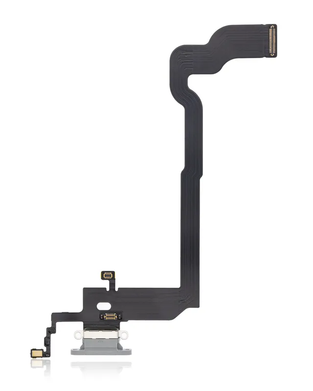 Flex kabel nabíjecího konektoru pro iPhone X (Premium) (stříbrná)