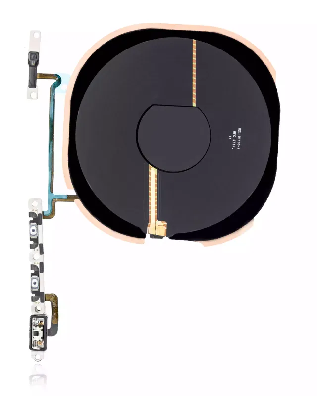 Flex kabel bezdrátového nabíjení a NFC s flexem tlačítek zapínání a hlasitosti (předinstalováno) pro iPhone X