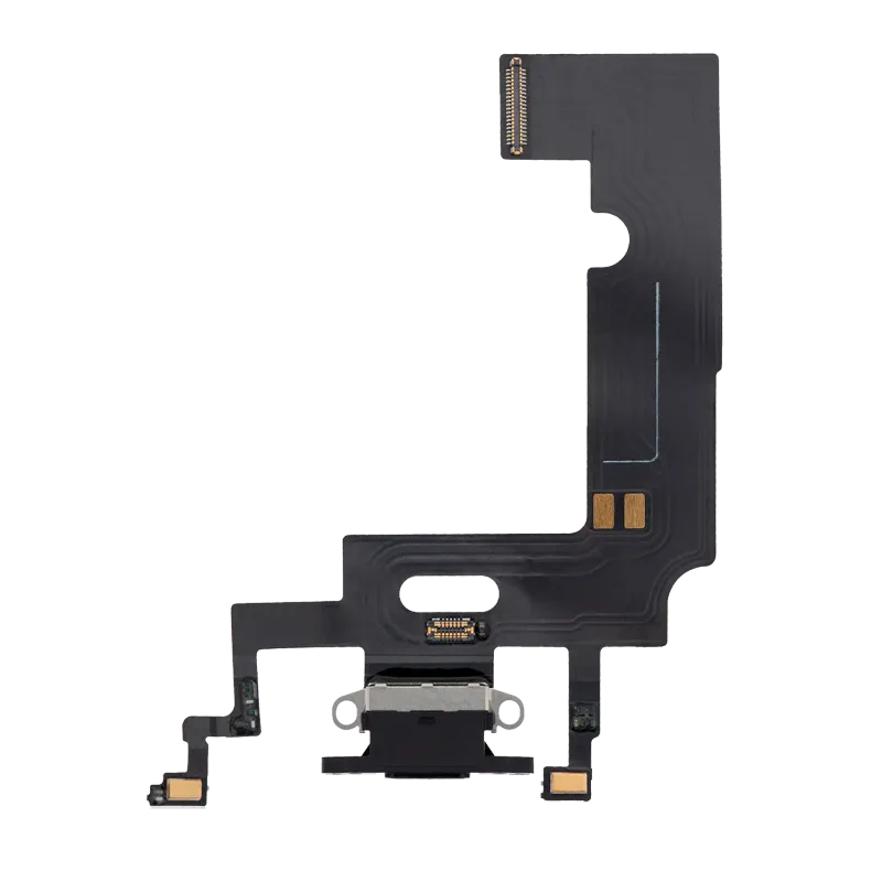 Flex kabel nabíjecího konektoru pro iPhone XR (Aftermarket) (černá)
