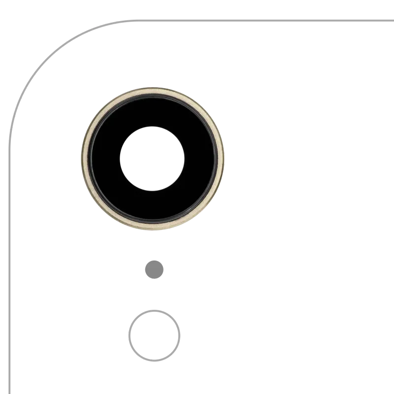Sklíčko zadní kamery s držákem a rámečkem pro iPhone XR (pravý safír) (Premium) (žlutá) (balení 10 ks)