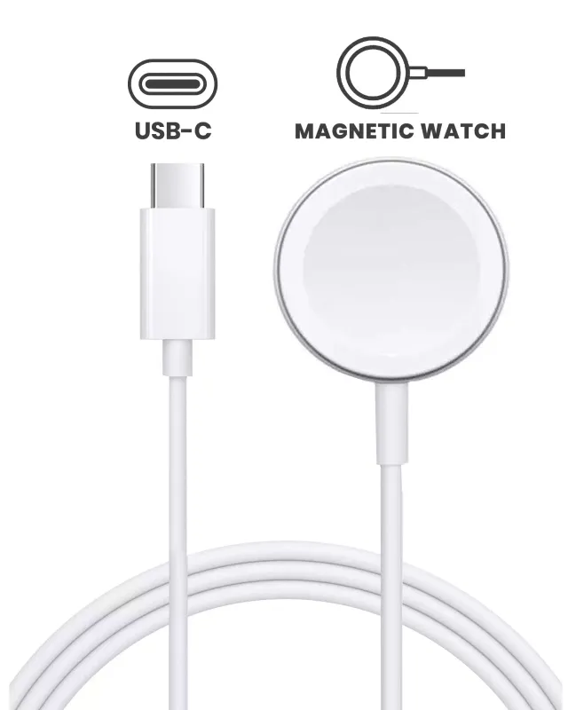 Kabel USB-C magnetický Watch nabíjecí pro All Apple Watch Series (1 m / 3.3 ft) (originál, nový) (hromadné balení)
