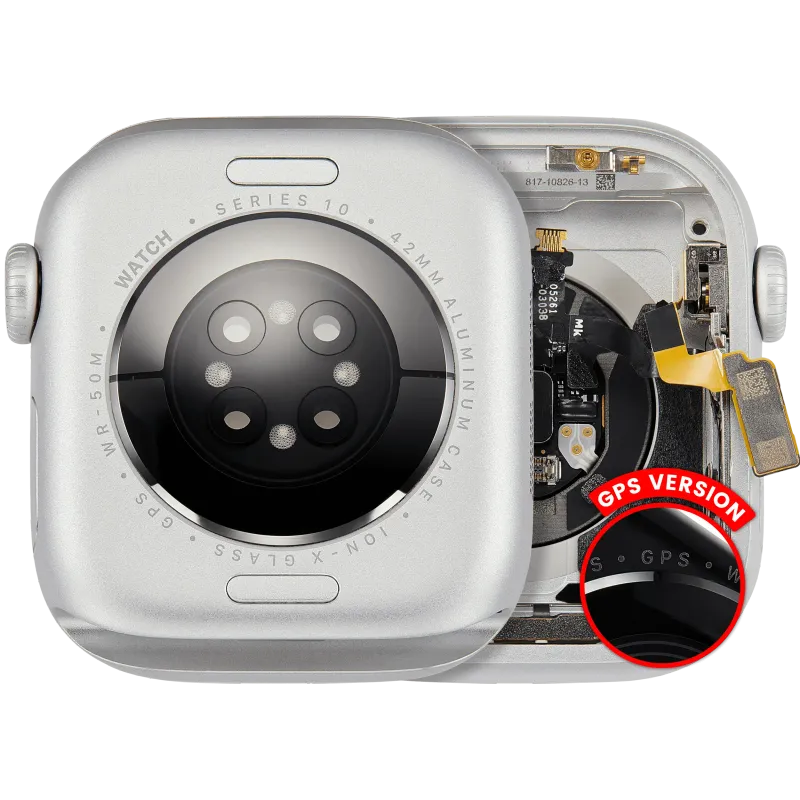 Housing (kompletní tělo) pro Apple Watch Series 10 (42 mm) (originál z vyřazeného zařízení, stav A) (verze GPS) (hliník / stříbrná)