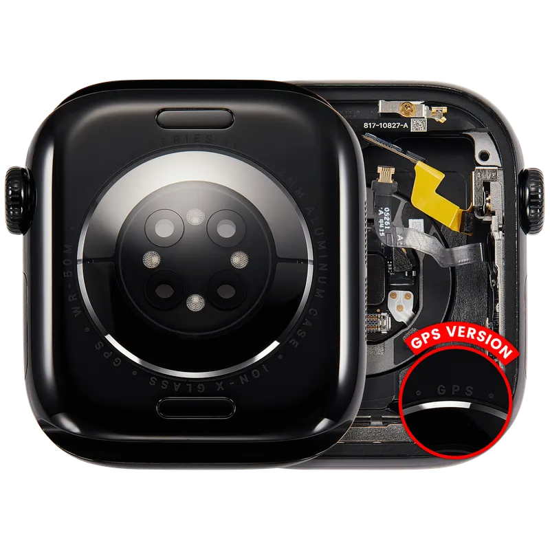 Housing (kompletní tělo) pro Apple Watch Series 10 (42 mm) (originál z vyřazeného zařízení, stav A) (verze GPS) (hliník / temně černá)