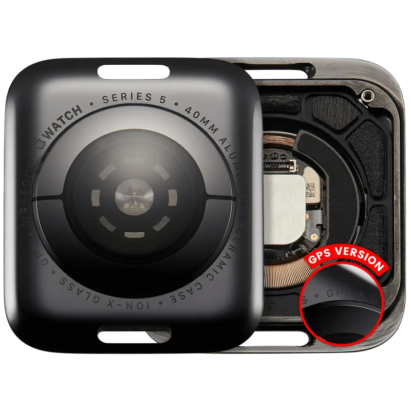 Zadní kryt pro Apple Watch Series 5 (40 mm) (verze GPS) (hliník / vesmírně černá)