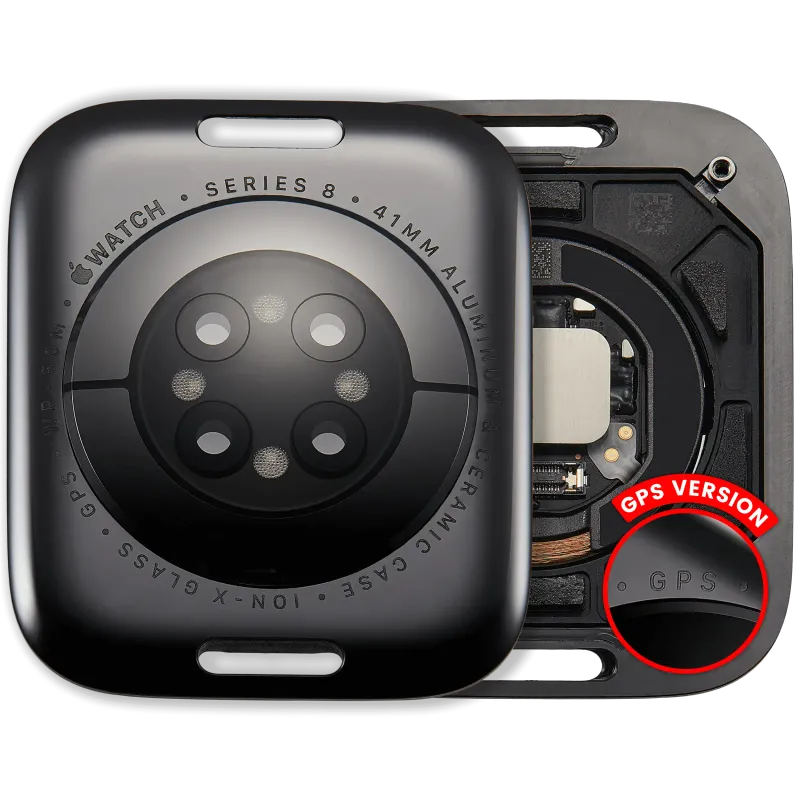 Zadní kryt pro Apple Watch Series 8 (41 mm) (verze GPS) (hliník / vesmírně černá)