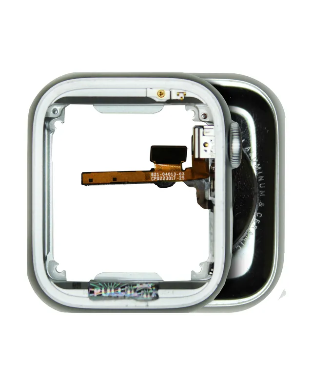 Housing (kompletní tělo) pro Apple Watch Series 8 (41 mm) (verze GPS) (originál z vyřazeného zařízení, stav B/C) (hliník / stříbrná)