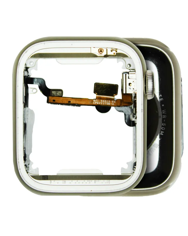 Housing (kompletní tělo) pro Apple Watch Series 8 (41 mm) (verze Cellular) (originál z vyřazeného zařízení, stav A) (hliník / hvězdně bílá)