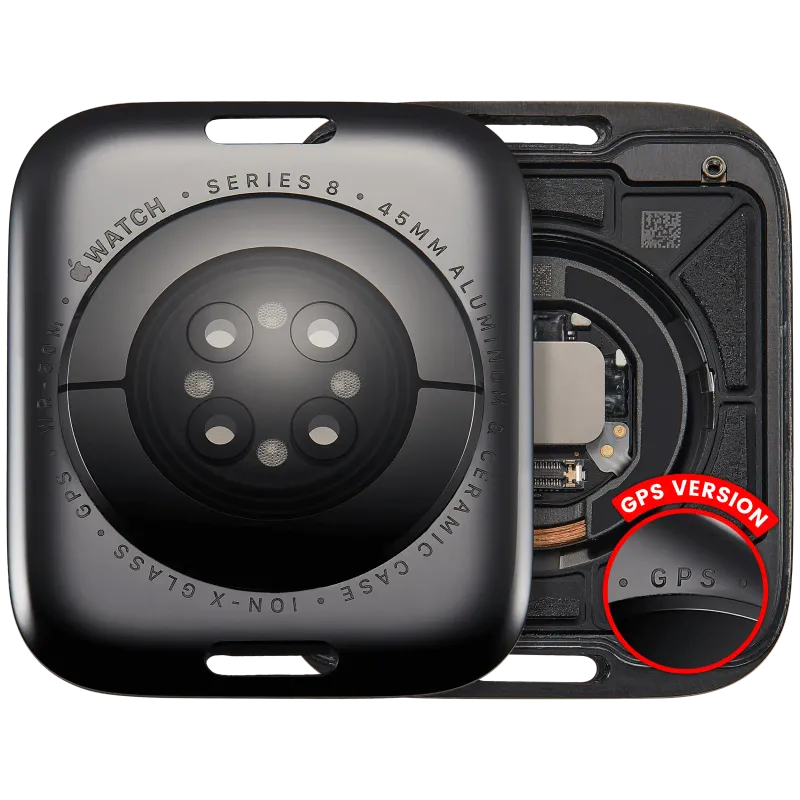 Zadní kryt pro Apple Watch Series 8 (45 mm) (verze GPS) (hliník / vesmírně černá)
