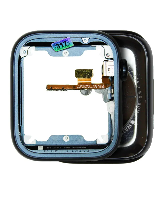 Housing (kompletní tělo) pro Apple Watch Series 8 (45 mm) (hliník / temně inkoustová) (verze Cellular) (originál z vyřazeného zařízení, stav B/C)