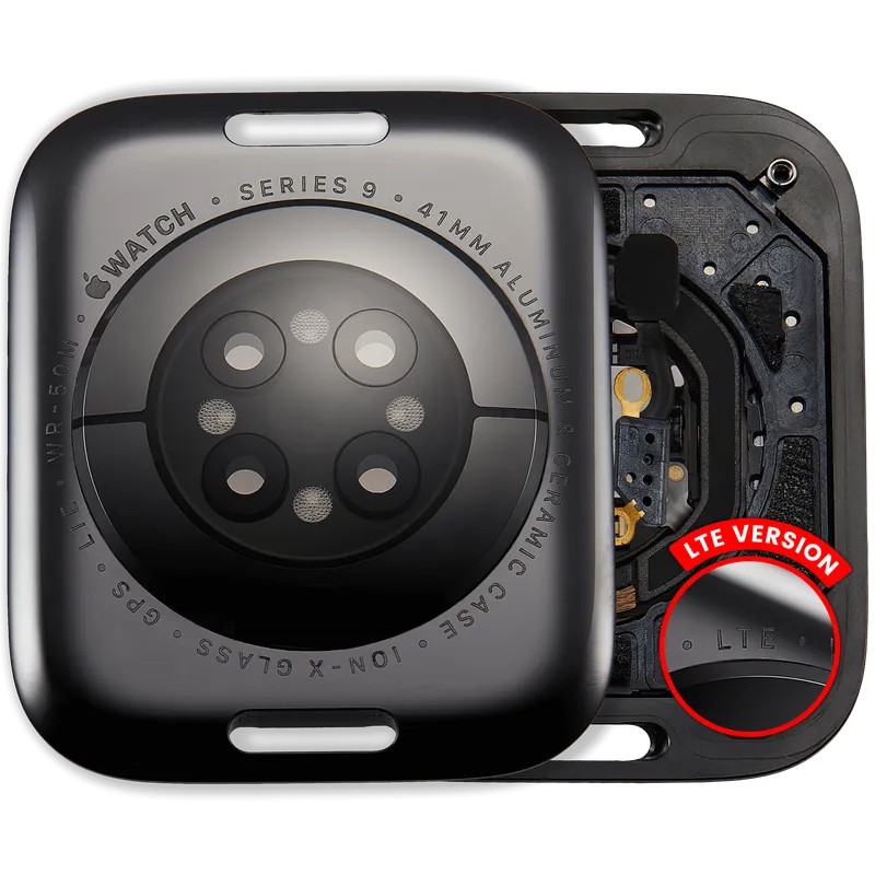Zadní kryt pro Apple Watch Series 9 (41 mm) (verze LTE) (hliník / vesmírně černá)