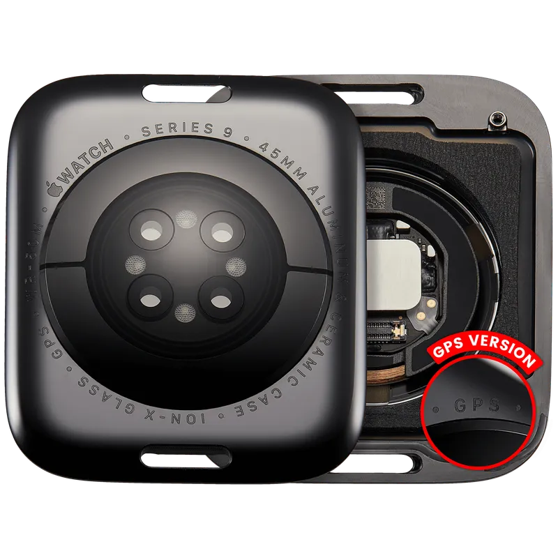 Zadní kryt pro Apple Watch Series 9 (45 mm) (verze GPS) (hliník / vesmírně černá)