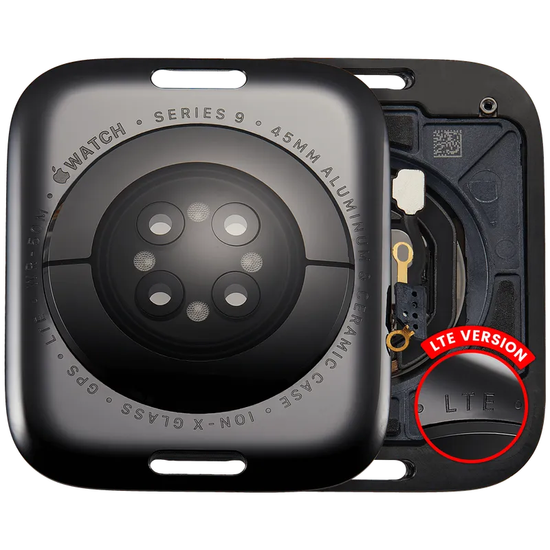 Zadní kryt pro Apple Watch Series 9 (45 mm) (verze LTE) (hliník / vesmírně černá)