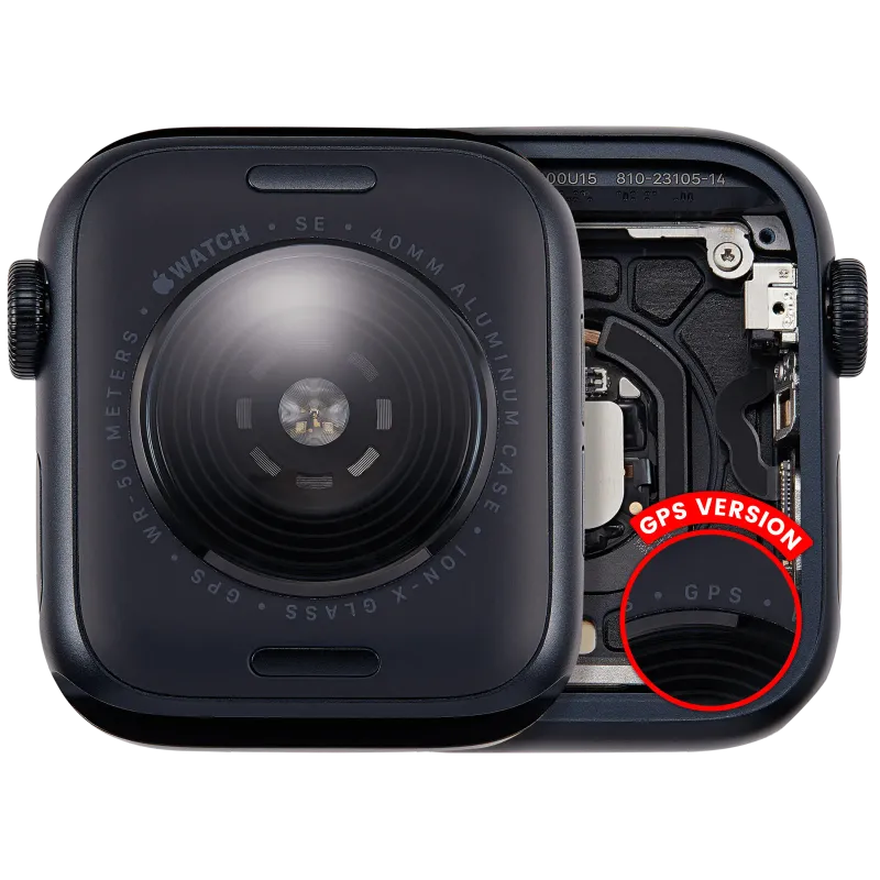 Housing (kompletní tělo) pro Apple Watch Series SE 3rd (40 mm) (originál z vyřazeného zařízení, stav A) (verze GPS) (hliník / temně inkoustová)