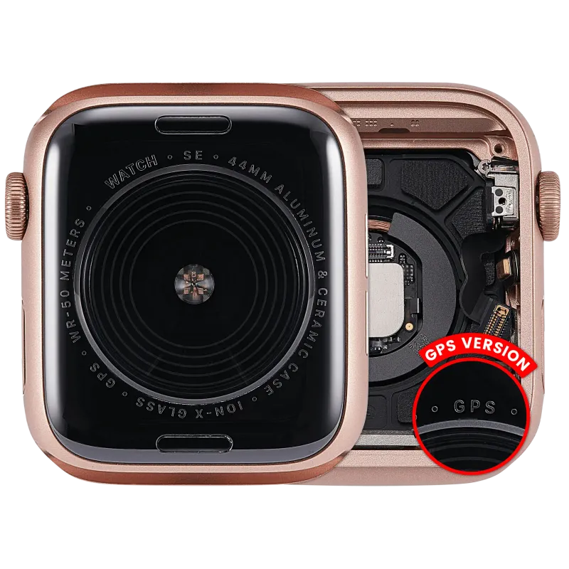 Housing (kompletní tělo) pro Apple Watch Series SE 1st (44 mm) (originál z vyřazeného zařízení, stav A) (verze GPS) (hliník / zlatá)