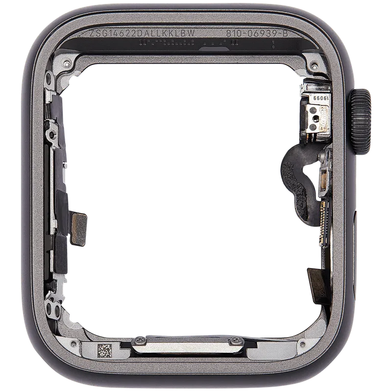 Aluminum kryt střední rám (With Crown and Crown Cable) pro Apple Watch Series SE (1. gen.) (44 mm) (verze GPS) (vesmírně černá)