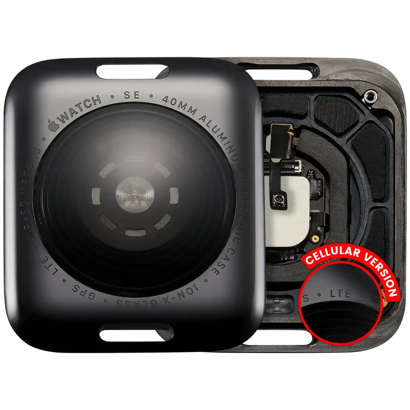 Zadní kryt pro Apple Watch Series SE 1st (40 mm) (verze LTE) (hliník / vesmírně černá)