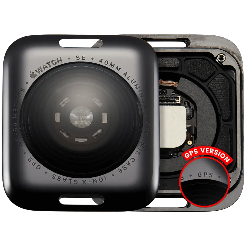 Zadní kryt pro Apple Watch Series SE 1st (40 mm) (verze GPS) (hliník / vesmírně černá)