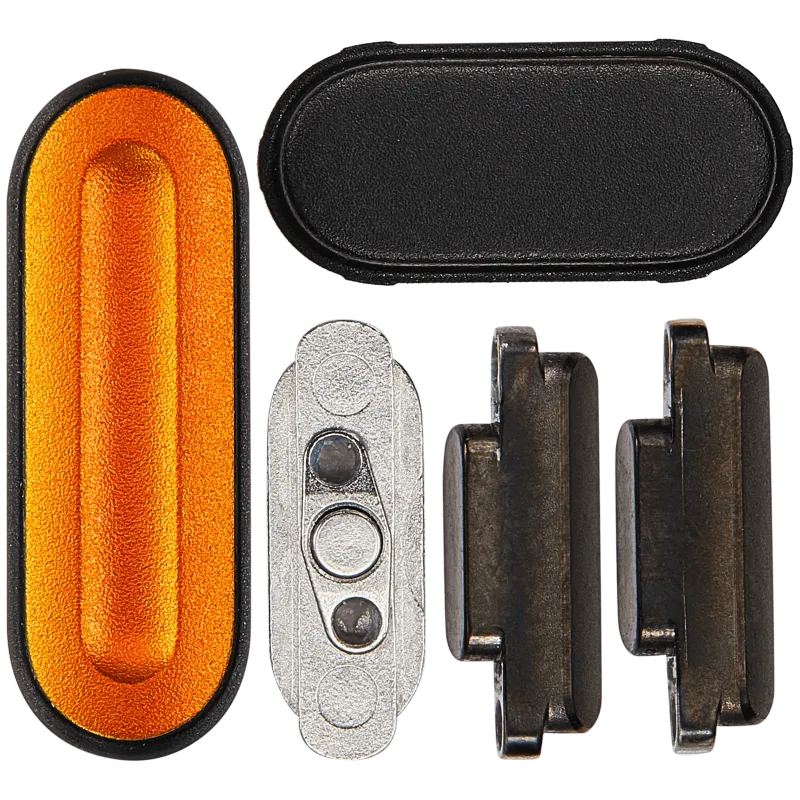 Sada bočních tlačítek pro Apple Watch Series Ultra(1. gen.) / Ultra (2. gen.) / Ultra (3. gen.) (49 mm) (oranžová / černá) (sada 5 ks)