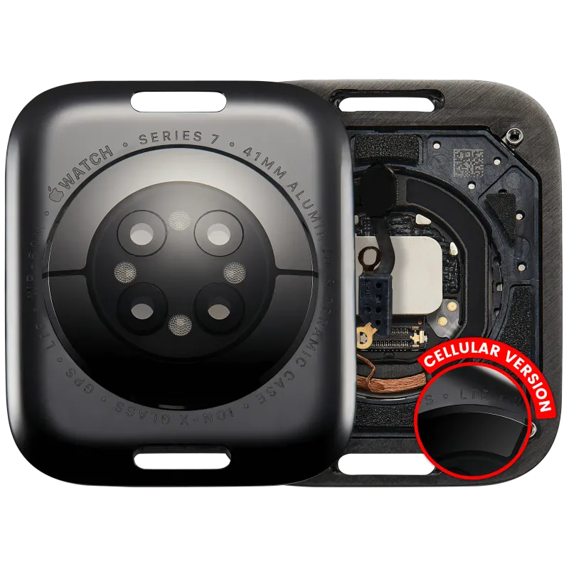 Zadní kryt pro Apple Watch Series 7 (41 mm) (verze LTE) (hliník / vesmírně černá)
