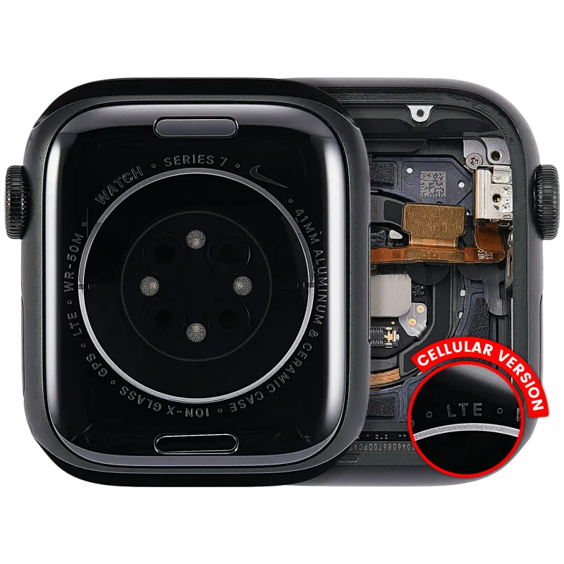 Housing (kompletní tělo) pro Apple Watch Series 7 (41 mm) (originál z vyřazeného zařízení, stav A) (verze Cellular) (hliník / zelená)