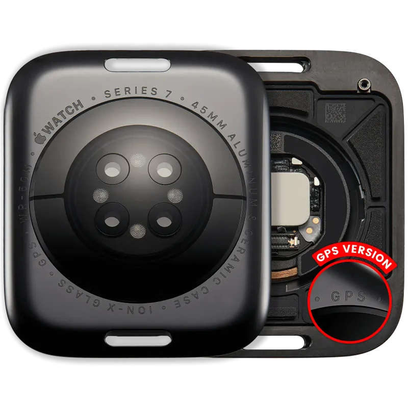 Zadní kryt pro Apple Watch Series 7 (45 mm) (verze GPS) (hliník / vesmírně černá)
