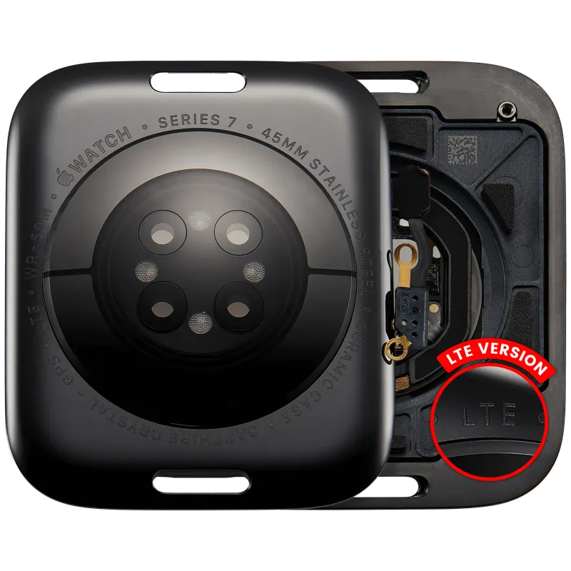 Zadní kryt pro Apple Watch Series 7 (45 mm) (verze LTE) (nerez / vesmírně černá)