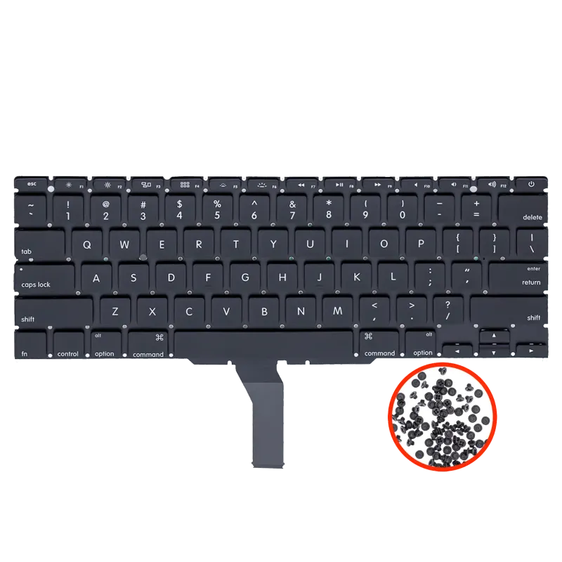 Klávesnice s podsvícením a šroubky (US anglická) pro MacBook Air 11" A1465 (2012-2015) / A1370 (2011)