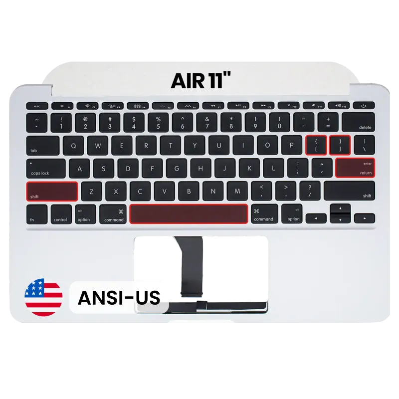 Top case s klávesnicí (americké rozložení ANSI) pro MacBook Air 11" A1465 (2013-2015) (originál, nový)