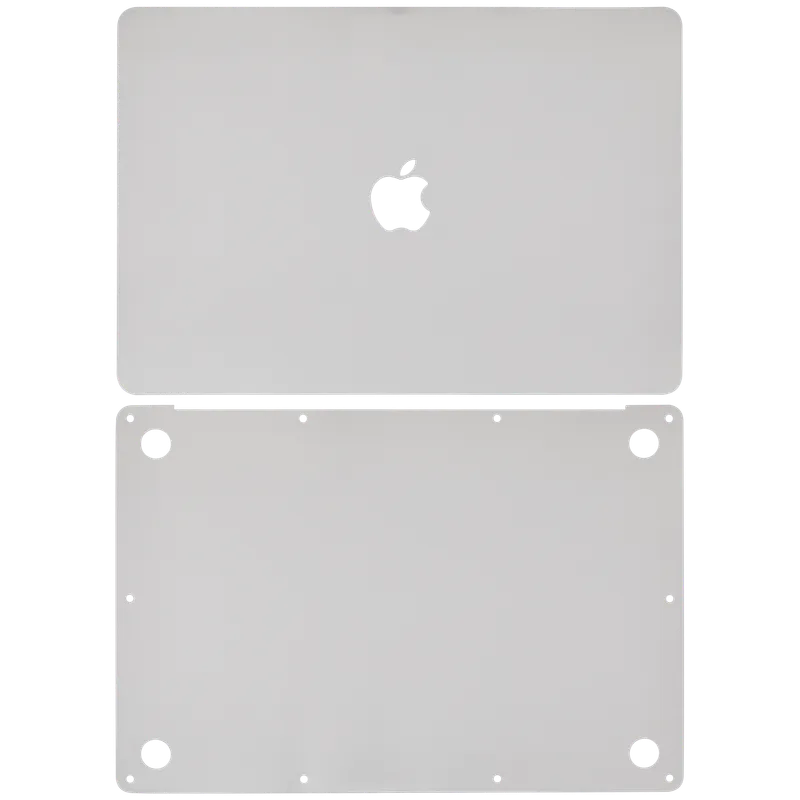2v1 (Top, Bottom) Skin pro MacBook Air 13" A1932 (2018-2019) / A2179 (2020) (stříbrná)