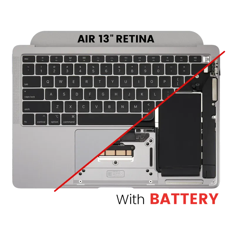 Top case s baterií a klávesnicí (americké rozložení ANSI) pro MacBook Air 13" A2179 (2020) (vesmírně šedá)