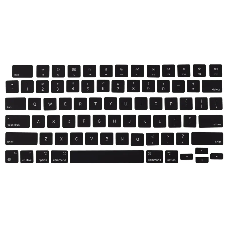 Klávesa pro MacBook Air 13" (2020-2025) / Air 15" (2023-2025) / Pro 13" (2020-2023) / Pro 14" (2021-2025) / Pro 16" (2019-2025) (jen hlavní část klávesnice)