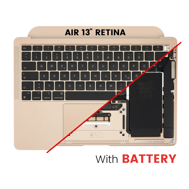 Top case s baterií a klávesnicí (britské rozložení ISO) pro MacBook Air 13" A2337 (2020) (zlatá)