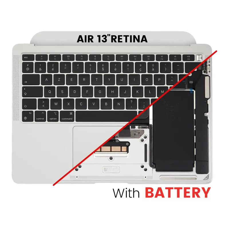 Top case s baterií a klávesnicí (britské rozložení ISO) pro MacBook Air 13" A2337 (2020) (vesmírně šedá)