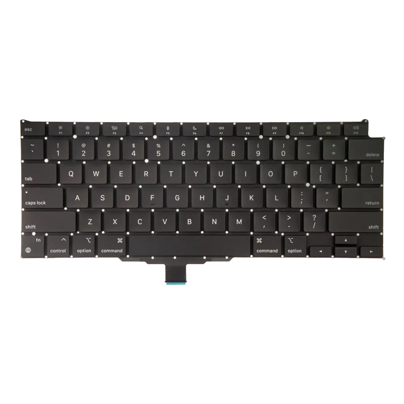 Klávesnice s podsvícením a šroubky pro MacBook Air 13" A2337 (2020) (US anglická)