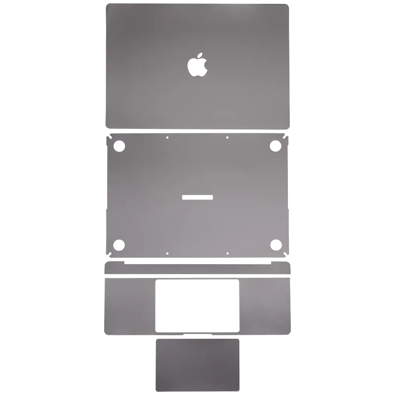 4v1 (Top, Bottom, Keyboard, Trackpad) Skin pro MacBook Air 13" A2337 (2020) (vesmírně šedá)
