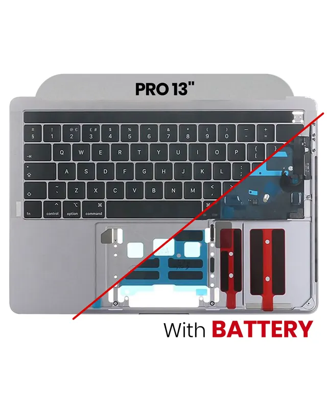 Top case s baterií a klávesnicí (americké rozložení ANSI) pro MacBook Air 13" A1369 (2010) (originál z vyřazeného zařízení, stav A)