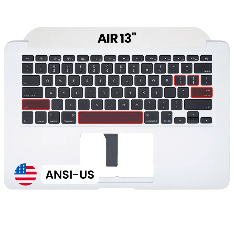 Top case s klávesnicí (americké rozložení ANSI) pro MacBook Air 13" A1466 (2012) (originál, nový)