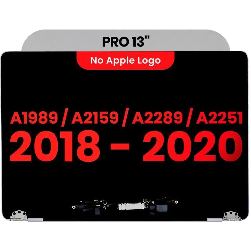 Kompletní LCD displej pro MacBook Pro 13" A1989 (2018-2019) / A2159 (2019) / A2289 / A2251 (2020) (Aftermarket Plus) (vesmírně šedá)